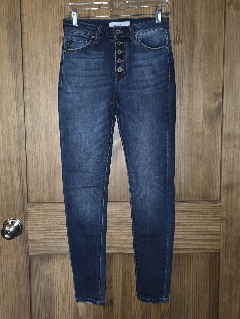 KanCan High-Waisted Dark Blue Skinny Jeans